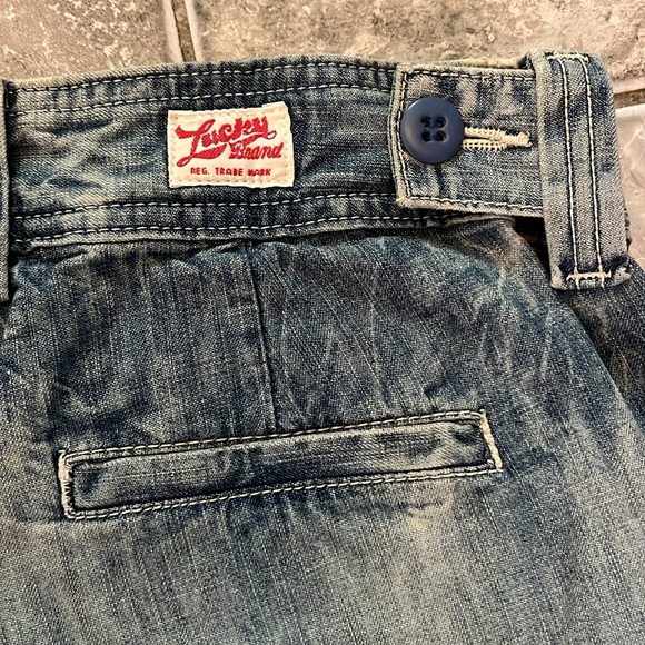 LUCKY BRAND Jean Shorts Dungarees Gene Montesano Womens Size 2/26 NWT - Picture 7 of 8